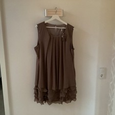 Schicke Cocktailkleid In Größe 52 Von Ashley Brooke in taube 