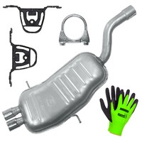 Auspuff Endtopf FüR BMW 3Er E46 Limousine, Touring, Coupe 2.0 2.5 2.8 (98-01)