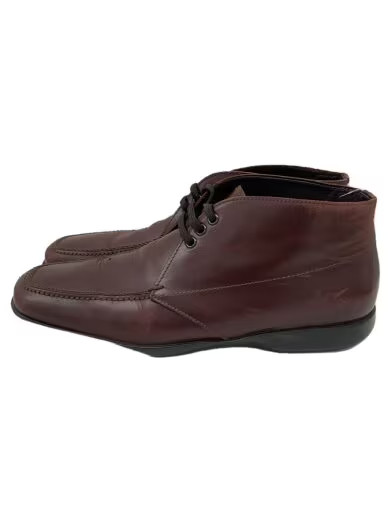 SAOLA Stivali Chukka PRADA SPORT Pluspo suola in gomma UK 7 5 bordeaux pelle