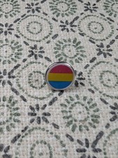 Insignia de prendedor de orgullo pansexual - Insignia de prendedor de solapa de resina de 10 mm - LGBTQ+