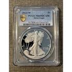 2023-W American Silver Eagle Dollar PCGS PR69DCAM Gold Shield Blue Label $1