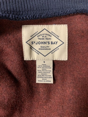 St.Johns Bay kleine Bomberjacke für Herren marineblau neu mit Etikett - Bild 2 von 3