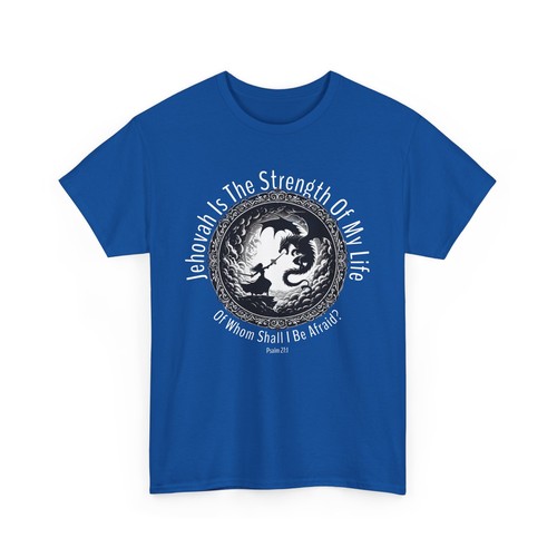 Jehovah Is The Strength T-Shirt Christian Inspirational Bible Verse Graphic Tee - Picture 18 of 22