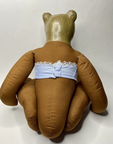Orma Doll Bear 19” Fully Jointed Handpainted Face Scandia Thailand & Clothes - Picture 7 of 12