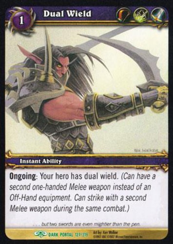 World of Warcraft TCG Doppia Impugnatura - Attraverso il Portale Oscuro 127/319 - Foto 2 di 2
