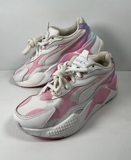 Puma RS X Chunky Trainers | White / Pink / Blue | 374644-01 | Size UK 4 EUR 37
