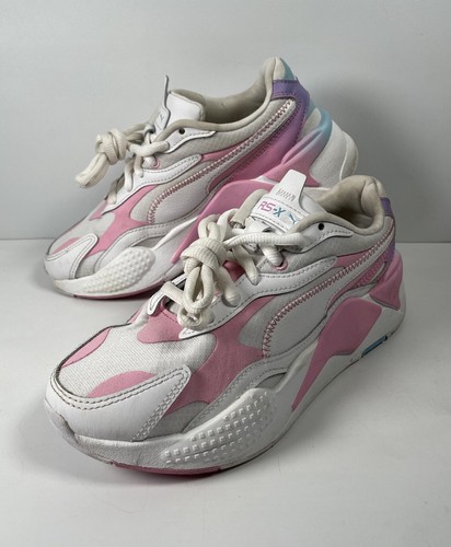 Puma RS X Chunky Sneaker | Weiß / Pink / Blau | 374644-01 | Größe UK 4 EUR 37 - Bild 1 von 10