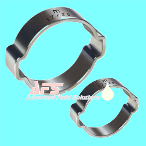10Pk W4 Acero Inoxidable 2 Orejas O Clip Manguera de Combustible Tubo de Gasolina Abrazadera de Tubo de Silicona - Imagen 2 de 13