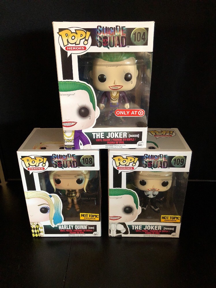 Funko Pop! DC Heroes Suicide Squad #108 #109 #104. Harley