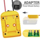 DIY Battery Adapter Power Wheels Compatible with DeWalt 18V/20V Max Battery Dock