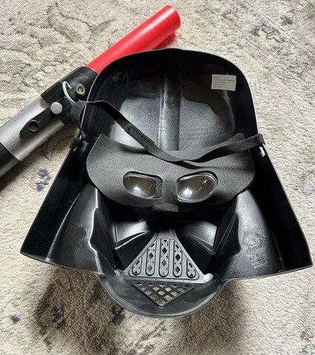 Girl's Star Wars Darth Vader Halloween Costume Dress L (12/14) Disney W/ Mask - Picture 9 of 9