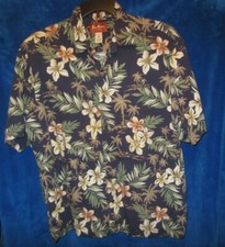 Pau Hana Men's Hawaiian Tropical Floral Print SS Shirt Men's sz 2XL Cotton blend