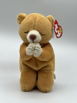 Ty Beanie Baby Hope Praying Bear With Tag & Spelling Errors. 98/99 Tags  Gasport