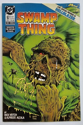 Saga of the Swamp Thing #67 F-VF Preview John Constantine DC Comics 1987 MORE!