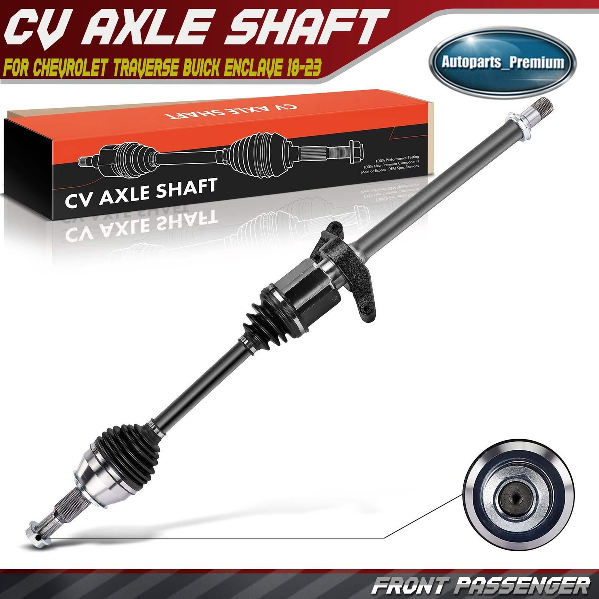 Front Axles Detroit Axle 2-Piece Front CV Axle Kit For 4WD Chevy/GMC ...