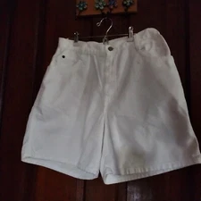 Vintage White Gitano Jean Short Size 10 Summer Clothes 