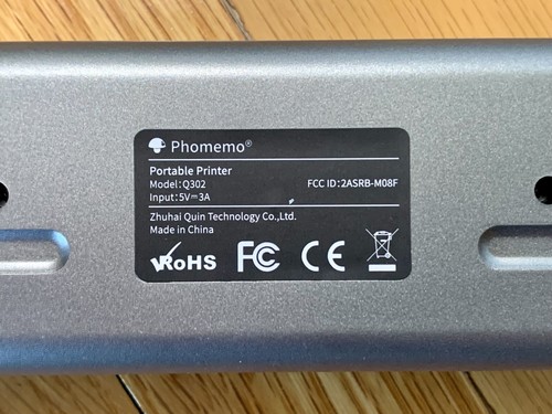 Portable Wireless Q302 Printer, Inkless Thermal Transfer, Letter/A4/A5/B5 GREY - Picture 20 of 24