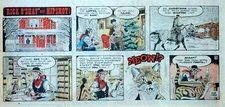 Rick O'Shay by Stan Lynde - full color Sunday comic page - December 15, 1974