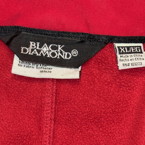 BLACK DIAMOND Soft Shell Fleece Lined Jacket Mens Black And Tan Size X Large - Picture 6 of 16