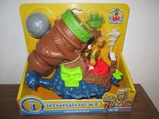 Fisher Price Imaginext NEW Dinosaur Dino Ankylosaurus cannon caveman warrior man