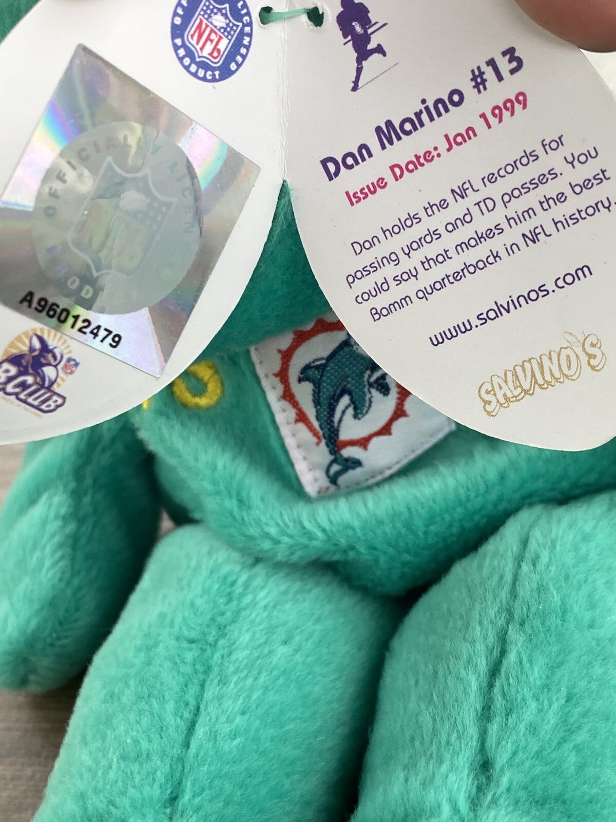 Salvino’s Bammers Marino Bear 1999 with tags eBay