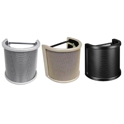 Microphone Popping Filter PC Studio Metal Windscreen Condenser