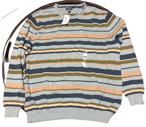 MSRP $65 Club Room Men's Striped Crewneck Sweater Size XX Large BRAND NEW!!! - 第 1/1 張圖片