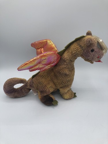 Ty Beanie Babies Scorch Dragon 1998 PE Pellets VTG 90s Baby Stuffed Animal Toy - Picture 5 of 14