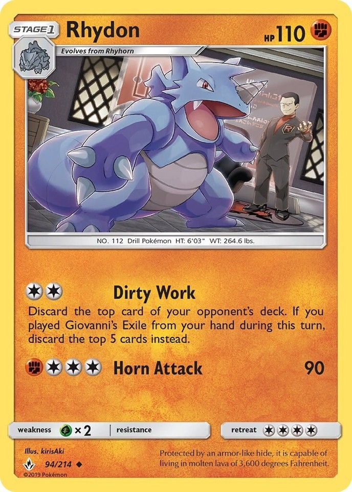 Rhydon 94/214 Sm-Unbroken Bonds - 1 of 1