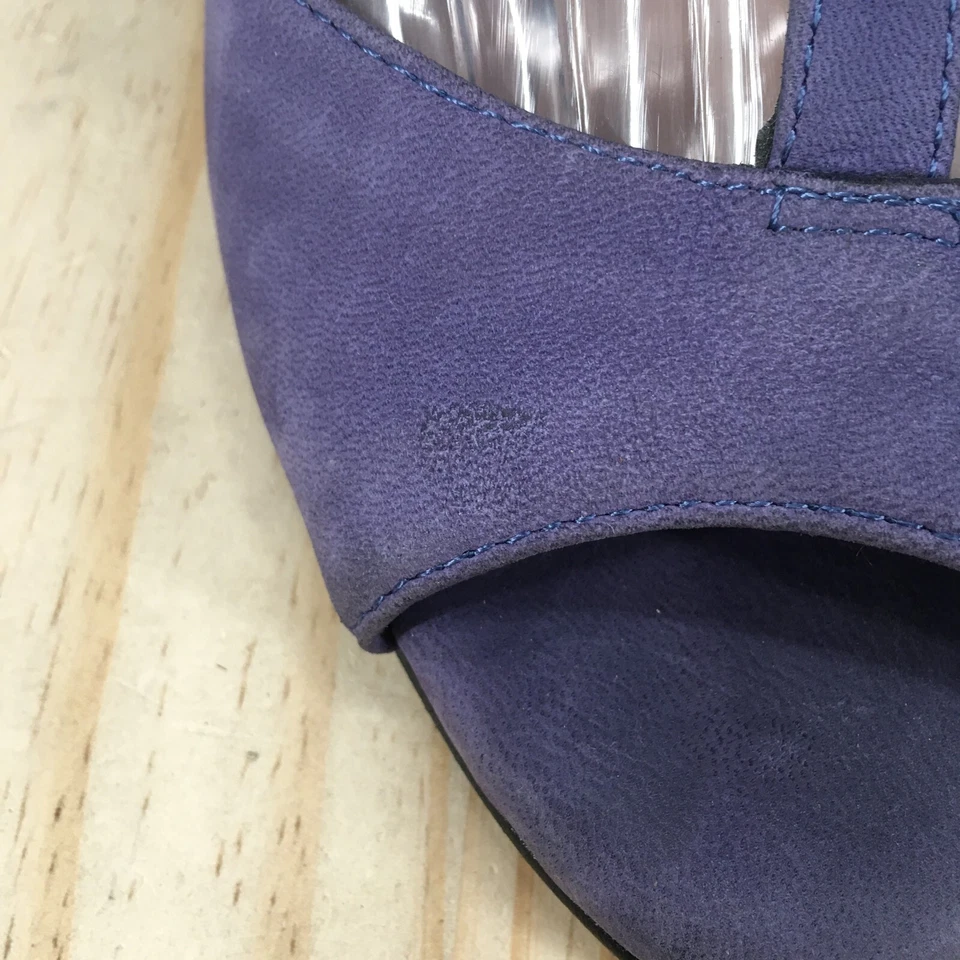 Jessica Simpson Tacones Mujer 8.5 M T Correa Tachonada Tirantes Púrpura Cremallera Punta abierta Foto 3 de 4