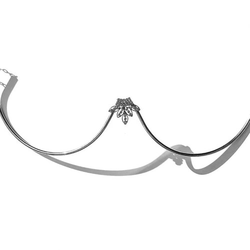 Lingerie Chest Bracket Chain Zircon Leaf Bikini Crystal Chain Club - Picture 5 of 14