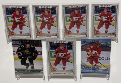 Lot 2023-24 Upper Deck Jakob Pelletier OPC Glossy (Gold/Bronze) / MVP / Debut