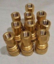 Breco 2DSF2-BI, Brass 1/4" Quick Coupler Disconnect - 10Pcs