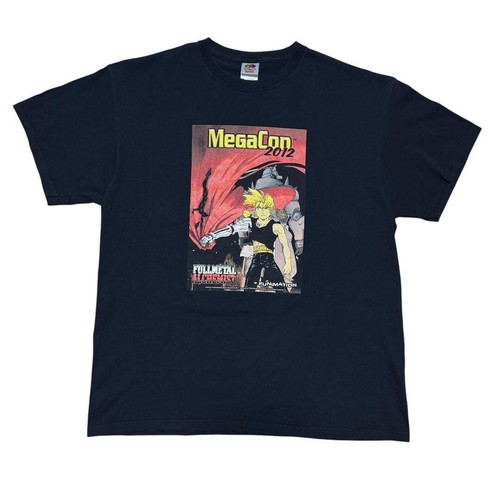 Fullmetal Alchemist MegaCon 2012 T-Shirt Vintage XL Art japan anime Movie