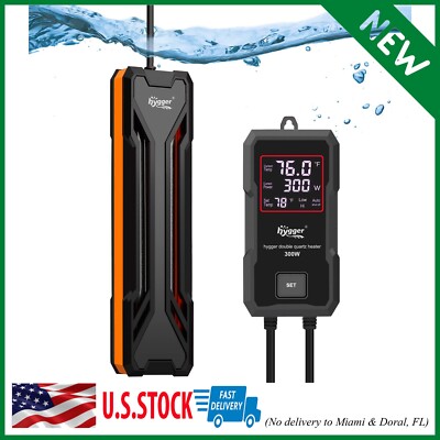 Aquarium Heater 300W/500W/800W/1000W Submersible Fish Tank Heater LED Controller