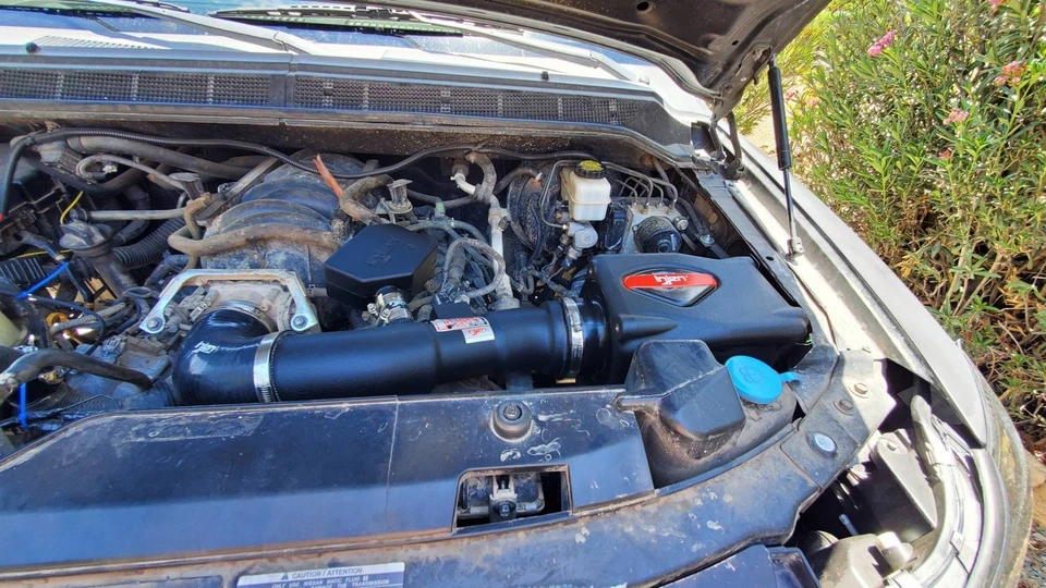 Entrada de aire frío negra Injen PF1950-1WB PF para 04-08 Nissan Armada/Titan 5,6 L V8 Foto 3 de 4