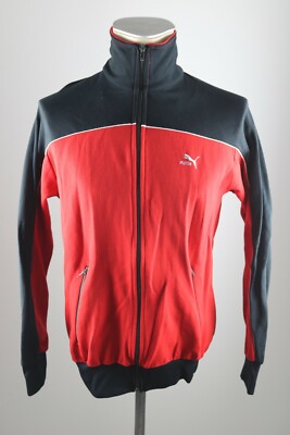 Puma vintage Herren Jacke 80s / 90s Track Top Jacket Gr. 4 ca. S rot BW 55cm AJ8