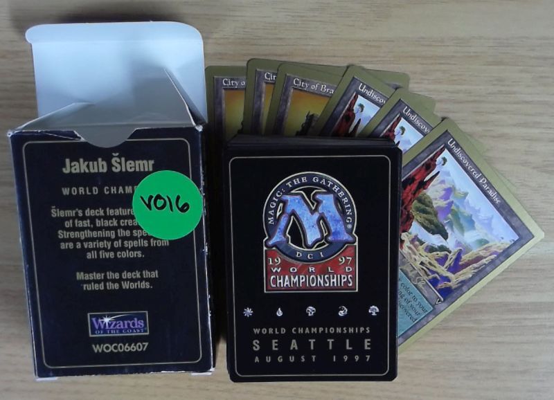 1997 world champion mtg card Magic The Gathering Championship Seattle Deck: Jakub Slemr : Toys & Games have for serious collectors Incinerate World Championship Decks