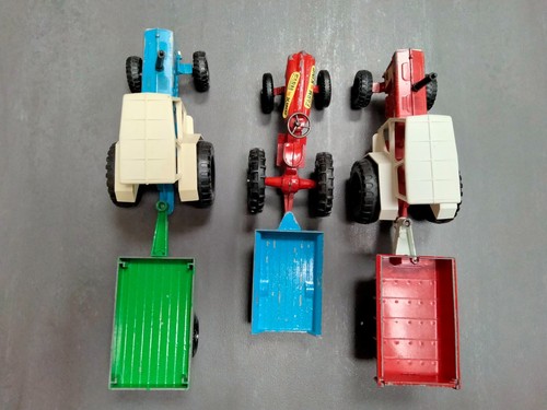 6 x Lone Star models - 3 x Farm tractors + 3 x trailers. Spares or repair Joblot - Picture 5 of 9