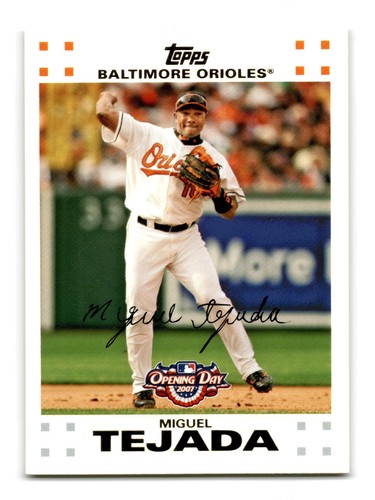2007 Topps Opening Day Miguel Tejada #177 card