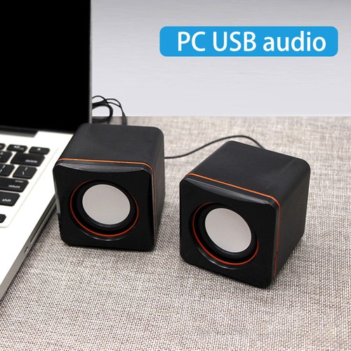 Kabelgebundener Lautsprecher, kleine Computerlautsprecher für Desktop, USB-betriebene kleine Lautsprecher - Bild 3 von 14