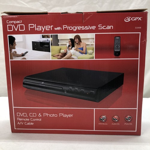 GPX D200B DVD/CD PLAYER WITH REMOTE CONTROL AND A/V CABLES - NEW IN BOX - Picture 3 of 6