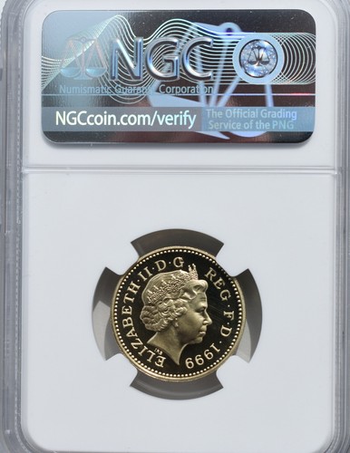 1999 Pound £1 Scottish Lion NGC PF69 Great Britain UK Proof Coin Royal Mint - Picture 3 of 3
