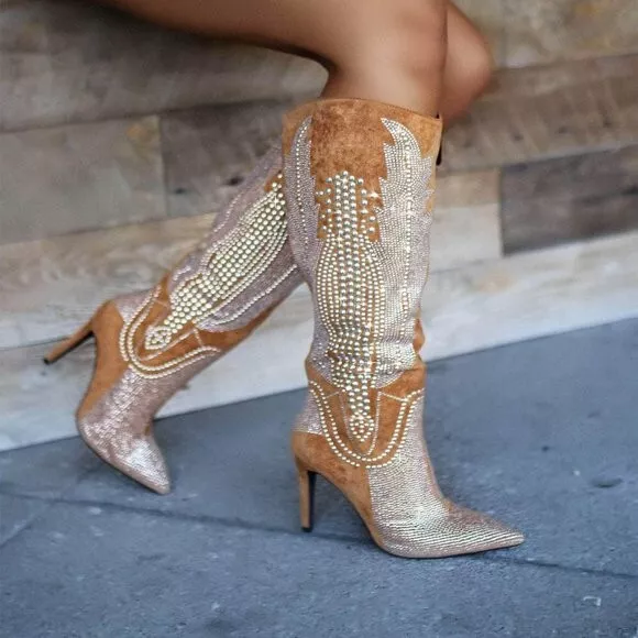Cowboy boots shop high heel