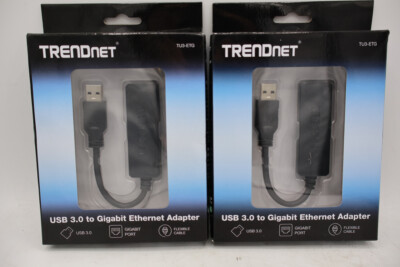 TRENDnet TU3-ETG USB 3.0 to Gigabit Ethernet Adapter Lot of 2