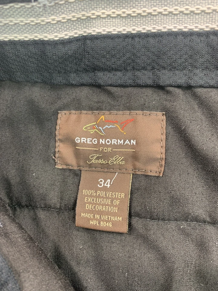 Pantalones Cortos Greg Norman Para Hombres 34 Pantalones Cortos de Golf Informales Playa Exterior Chino Gris Foto 2 de 4