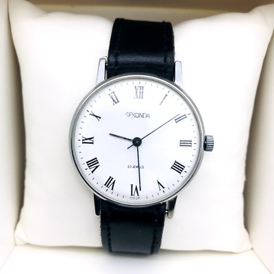   Rare White Thin Seconda Luch Vintage Watch 2209 Soviet Rare Service  