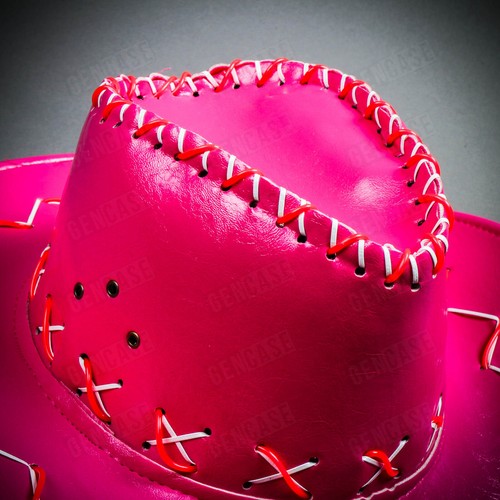 Vaquero y Vaquera Fiesta Occidental LED NEÓN Luz Verano Noche Fiesta Sombrero Para Adulto - Imagen 21 de 30