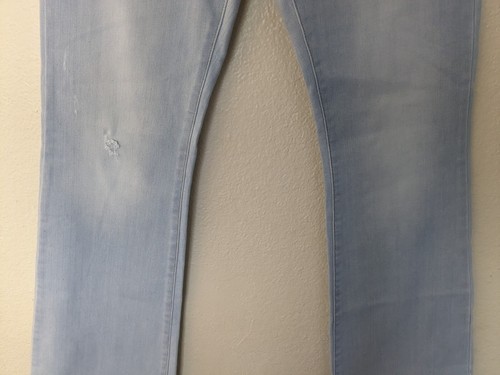 KanCan Jeans Sz 11/29 Saylor Mid Rise Light Distressed Button Fly Flare Leg - Picture 9 of 19