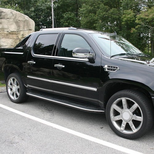 For 2007-2014 Cadillac Escalade ESV B Pillar Posts Door Window Trim Cover Black - Picture 6 of 10